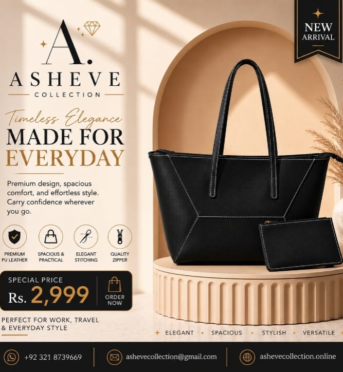 Asheve Everyday Tote Bag - Black - Image 2