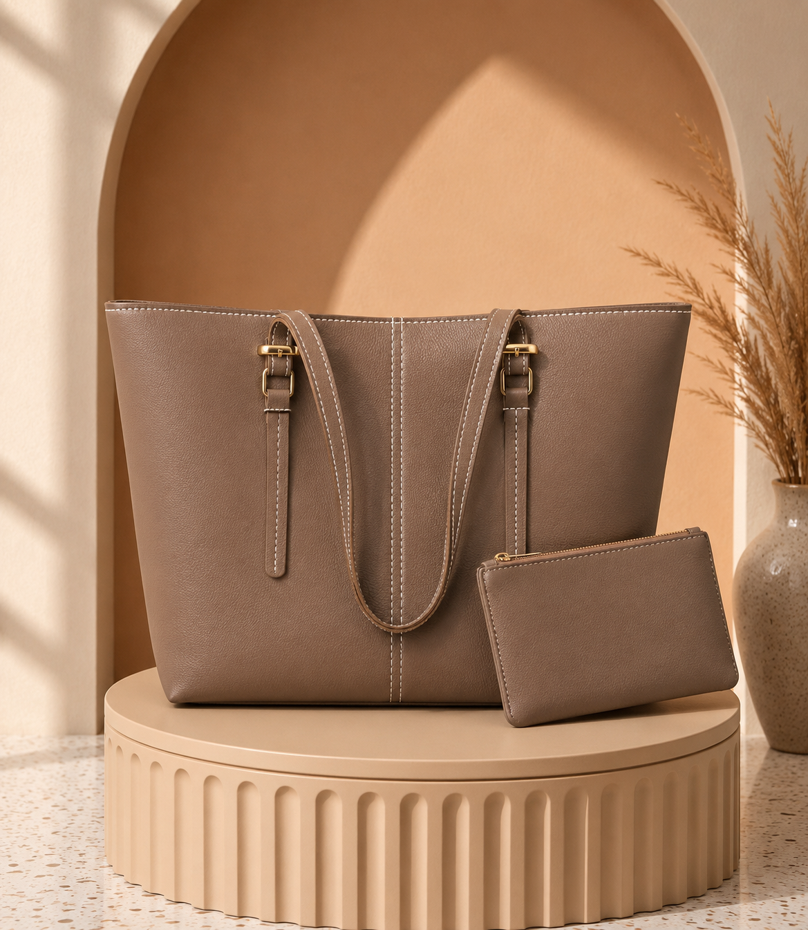 Asheve Collection Beige Bag